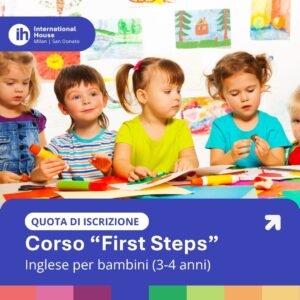 Quota di iscrizione corso di inglese First Steps – Bambini 3-4 anni