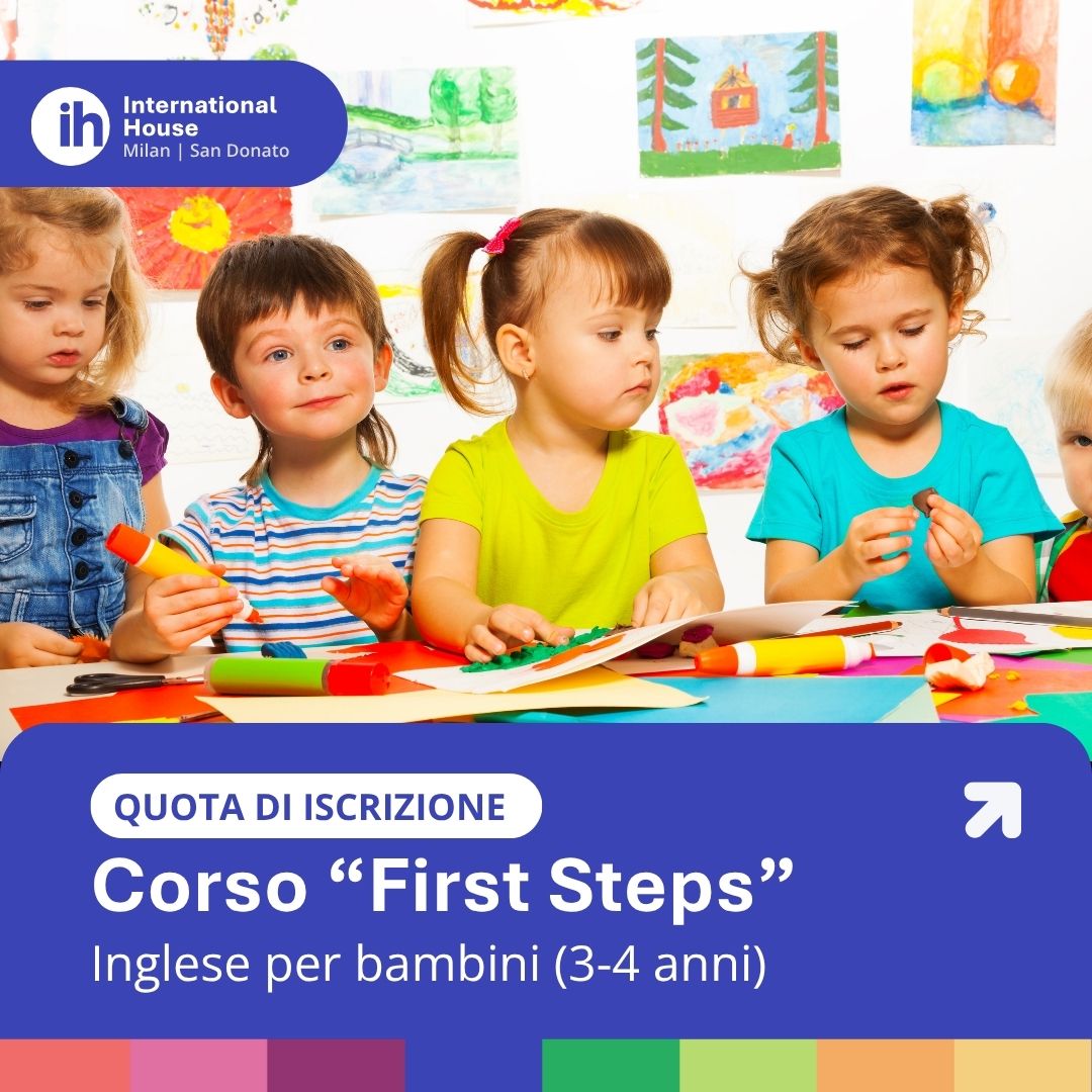 Quota di iscrizione corso di inglese First Steps – Bambini 3-4 anni